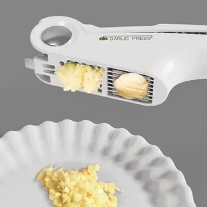 3-in-1 Multifunctional Garlic Press & Ginger peeler - Easy Mincer, Peeler & Masher for Effortless Cooking