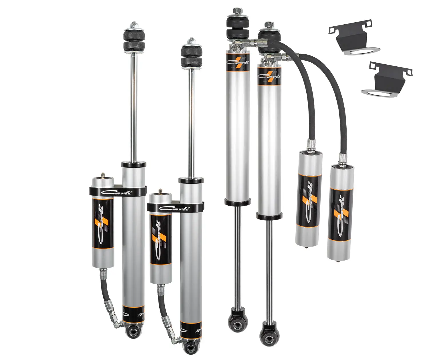 Carli Backcountry Leveling Shock Set, Remote Reservoir, Ram 2500 HEMI, 4x4 CS-DLVLSPKG-CS20RR-C