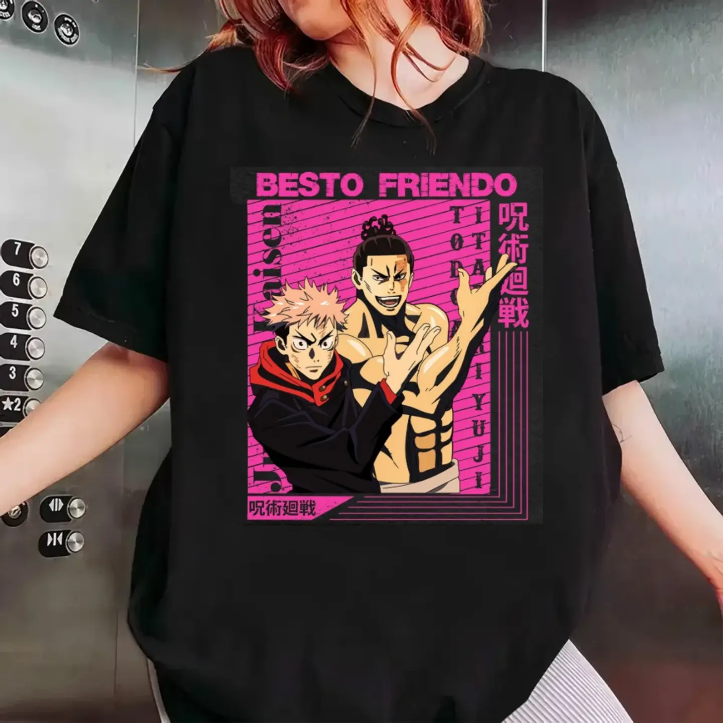 My Besto Friendo Shirt, Jjk Merch, B Esto Friendo Tee, Anime Shirt, Toji Fushiguro, Gojo, Unisex Short Sleeve Tee Shirt Top Womenswear