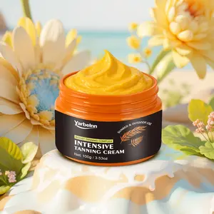 Yarbelnn Self Tanning Cream for Body & Face – Fast Dark Bronzing Lotion, Natural Sunless Tan, Streak-Free, Hydrating Long-Lasting Glow