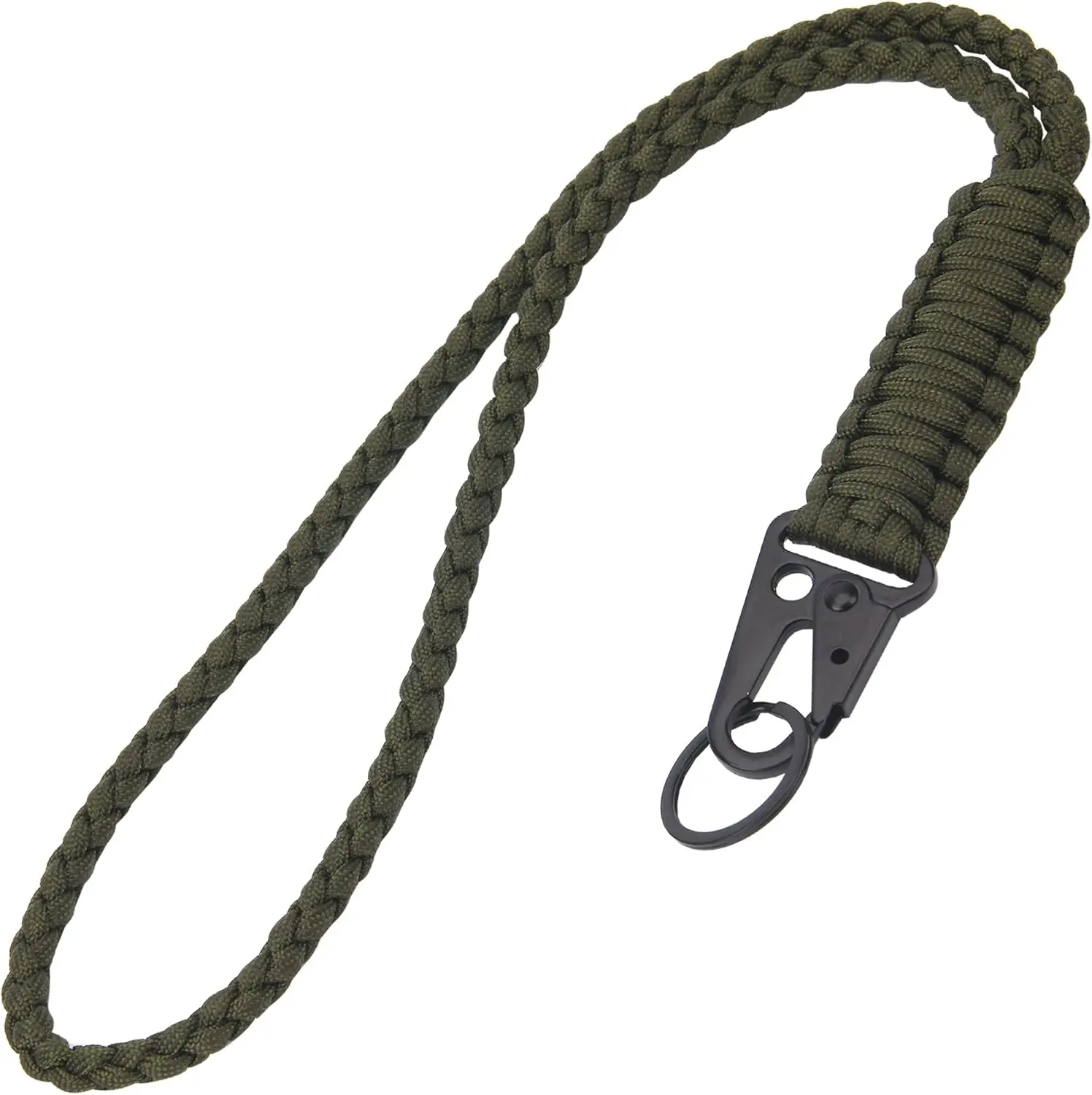 Heavy Duty Paracord Lanyard , Paracord Necklace Cell Phone  Whistles Wrist Braided Strap
