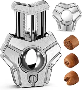 XIFEI 3-in-1 Precision Tool with V-Cut, Straight & Punch – Ergonomic Design for Fine Collections, Premium Stainless Steel Fits up to 62 Ring Gauge