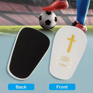 Cross Football Shin Guards, Thickened Anti-Collision, Fits Calf, Lightweight and Compact, Unisex Sports Protection, Football Equipment