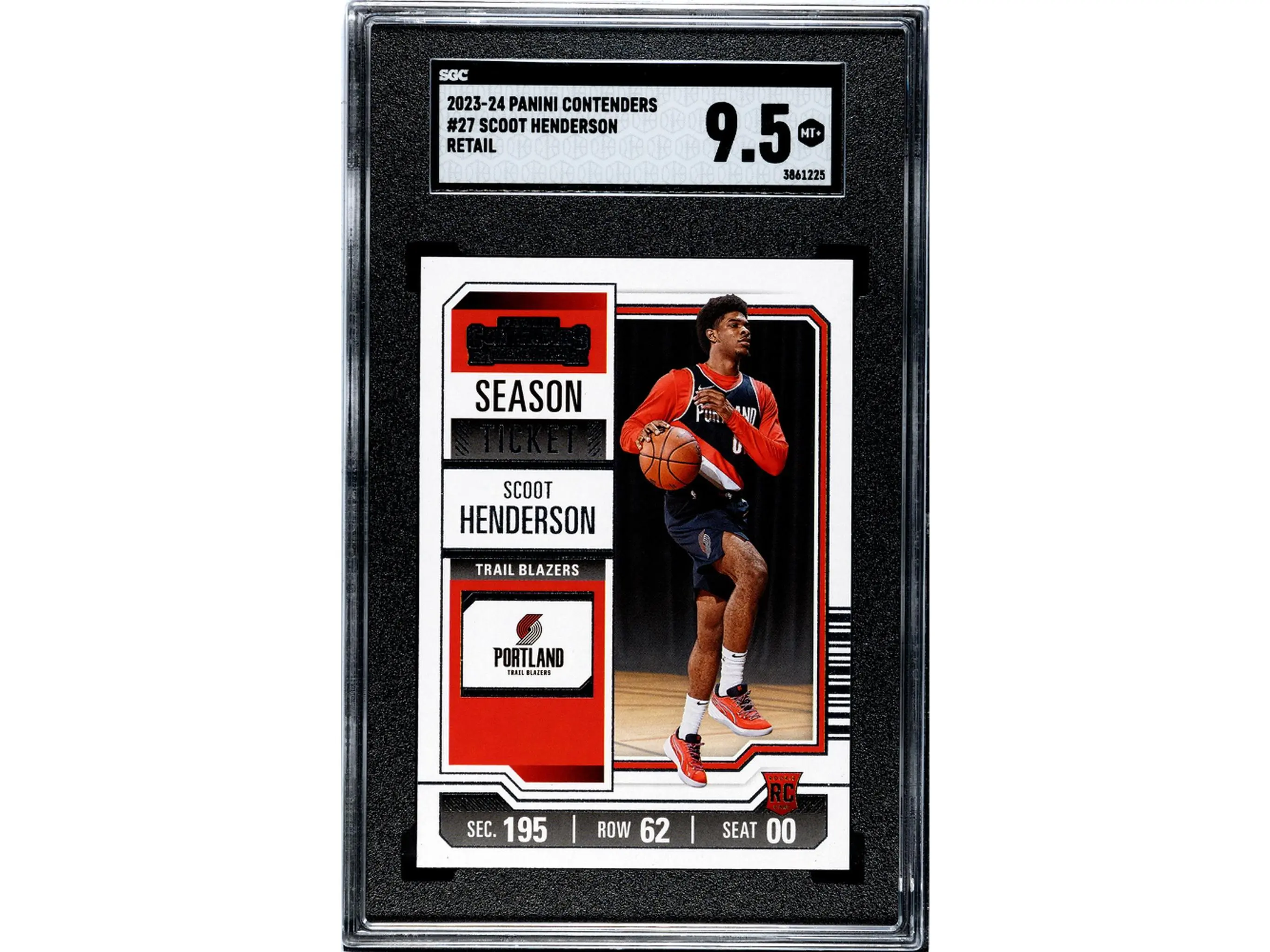 2023-24 Panini Contenders #27 Scoot Henderson Retail SGC 9.5