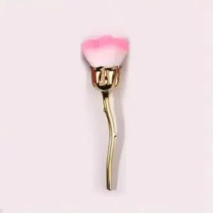 Rose Shape Soft Brush Nail Art Powder, Gel Polish Cleaner, Manicure Tool Set, Diy Manicure, Nail Tools, Essential Beauty Supplies for Perfect Nails, Nail Care