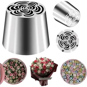 Extra-Large Russian Piping Tips Set,Russian Flower Piping Tips for Cake Decorating,Large Flower Piping Tip,Floral Piping Tips Set for Frosting Tips,Icing Rose Flowers for Cake Decorating,SL57