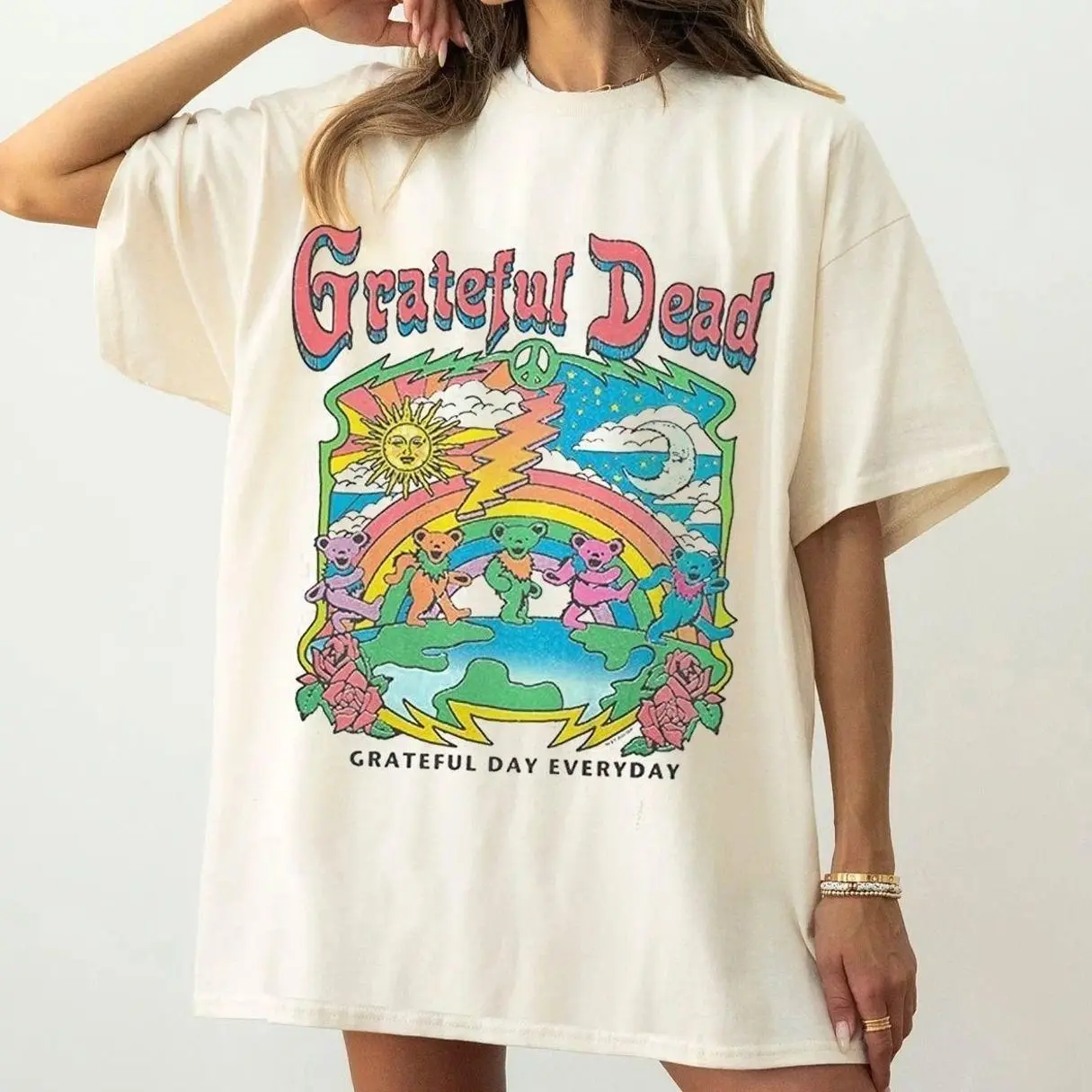 [Flashsale up to 50%] Grateful Dead Grateful Day Everyday Short Sleeve T-shirt