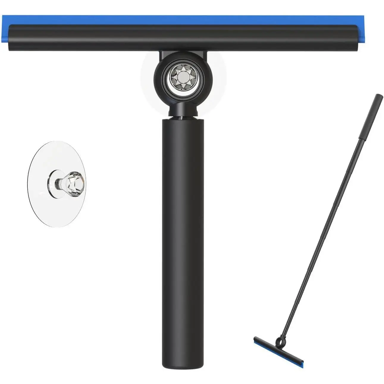 for Window Cleaning, Shower  with Extension Pole, Telescopic , Extendable Window Cleaner Tool for  Windows, Tile Walls, Sliding Door, Shower Glass Door