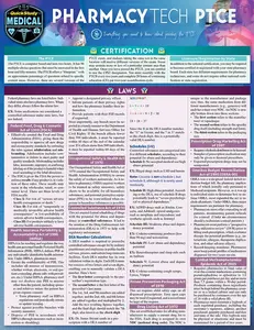 Pharmacy Technician PTCE QuickStudy Laminated Reference Guide
