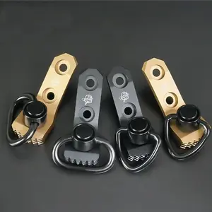 High-Quality Metal Multi-Purpose Single，Double Point Sling Quick Release QD Sling Swivel Attachments With D-Ring for Outdoor Sports, Camera, Bags, Molle Bag ，Tactical Gear