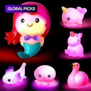 6-Piece Glowing Mermaid Bath Toy Set for Toddlers, Fun Shower Toys Without Holes, Ideal for Bathtub & Pool Playtime #GLOBAL PICKS