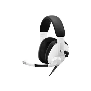 EPOS H3 Closed Acoustic Gaming Headset with Noise-Cancelling Microphone - Plug & Play Audio - Around The Ear - Adjustable, Ergonomic - for PC, Mac, PS4, PS5, Switch, Xbox - White