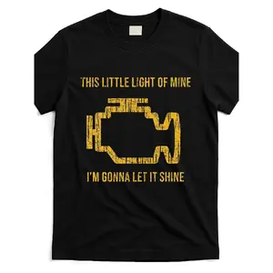 Relaxed T-shirt with Engine Light Pattern |   Comfortable Pure, Suitable for Men and Women, Perfect for Summer Short Sleeves, Ideal for Everyday Wear and Sports