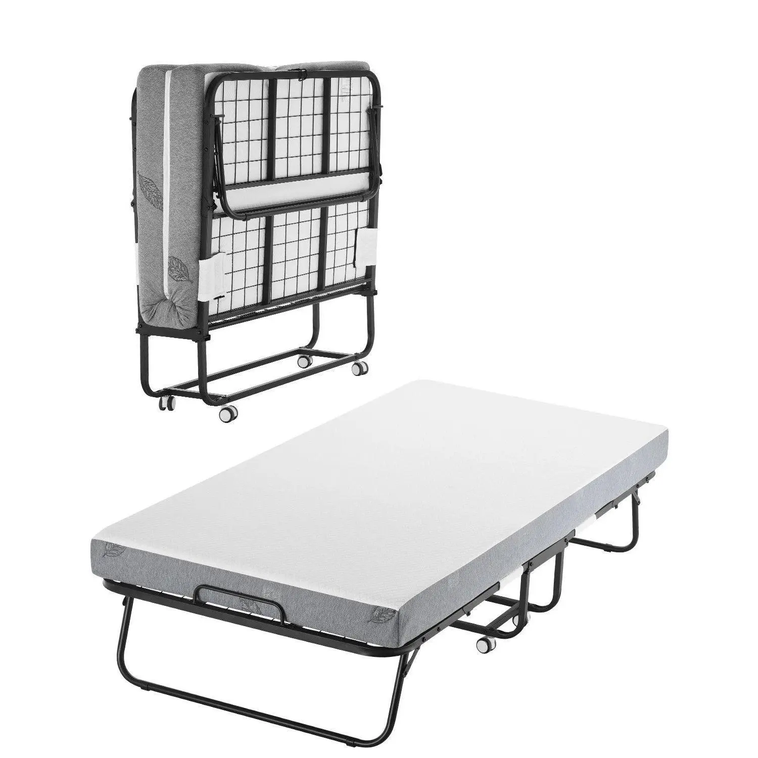 Rollaway Bed Folding Bed with 5 in Foam Mattress for Adults and Guest#BacktoSchool