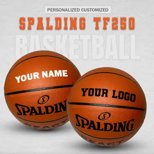 Customized Spalding TF250 Indoor Outdoor Basketball Size 29.5" 28.5" or 27.5"