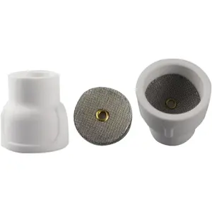 12 Ceramic (Double Pack) White TIG Welding Cups