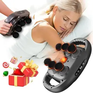 Portable Professional Handheld Electric Massager, Deep Tissue Massage for Legs Arms Waist Back Hip, Adjustable 9 Modes & Intensity, Holiday Gift, Vibration Machine