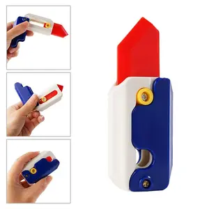 3D Printing Small Radish Carrot Knife Decompression Toy Student Prize Pendant Decompression Push Card