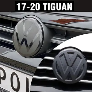For Volkswagen VW Tiguan 2017 - 2020 Car Front Radiator Grille Logo Decoration Cover Rear Trunk Lid Badge Sticker Decal