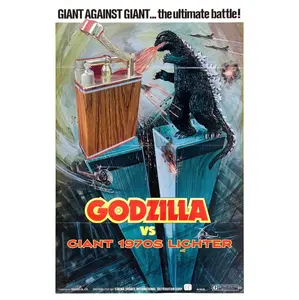 GIANT 1970s TABLE LIGHTER