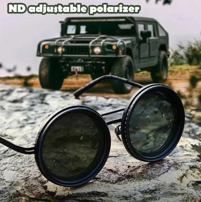 Sports & Outdoor Polarized Round Sunglasses with Adjustable Tint, Sports Eyewear Accessory for Outdoor Activities