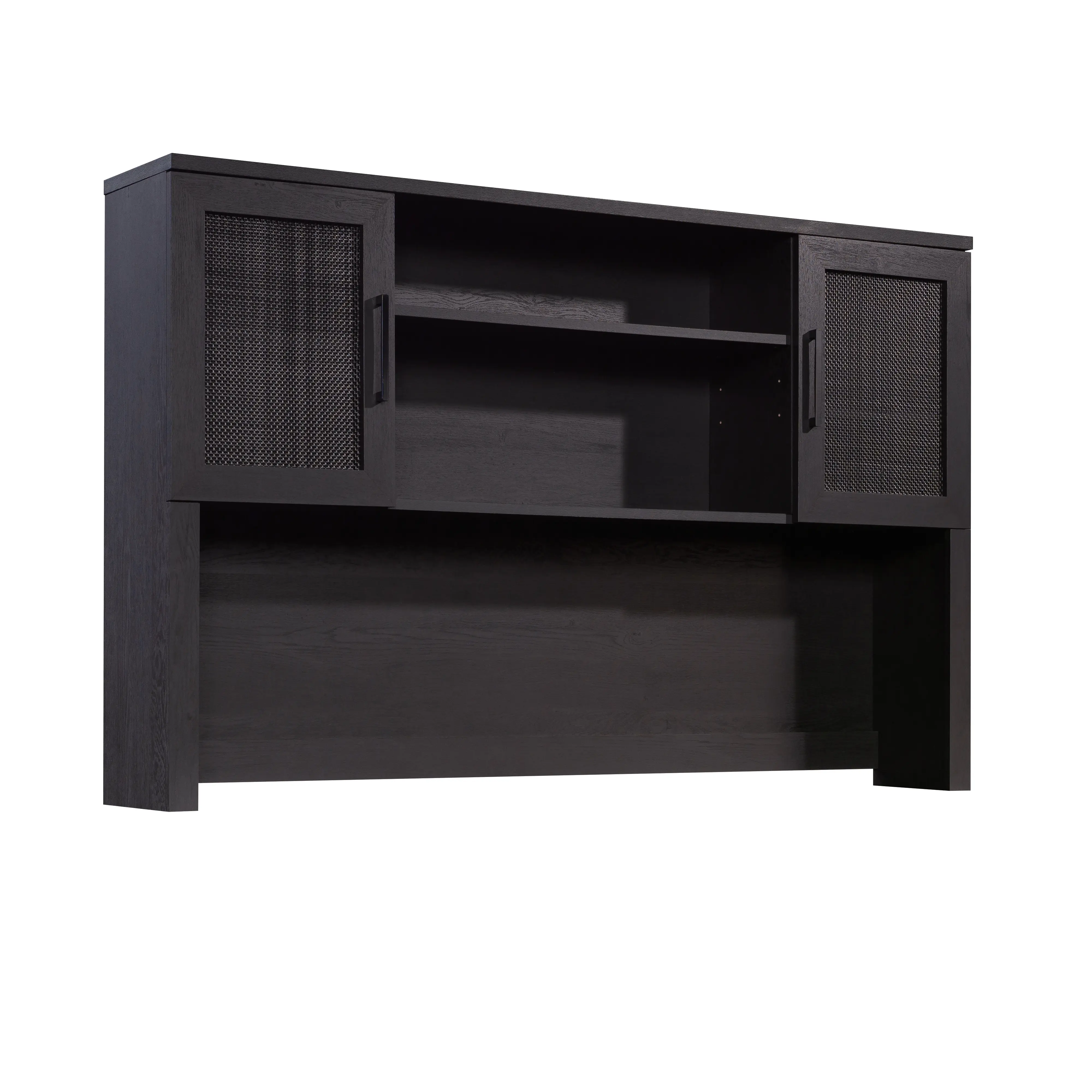 Sauder Tiffin Line 2 Door Hutch Modern Office Storage with Adjustable Shelves & Cable Management