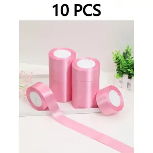 DIY Rose Flower Materials, Satin Ribbon For Cake Decoration, Gift Packaging, Weddings, Parties, Bows, Graduation, Mother's Day, Birthday, Wedding Supplies, Bridesmaid Gifts, Party Favors, Back To School, DIY Hair Clips, Labor Day, Valentine's Day,
