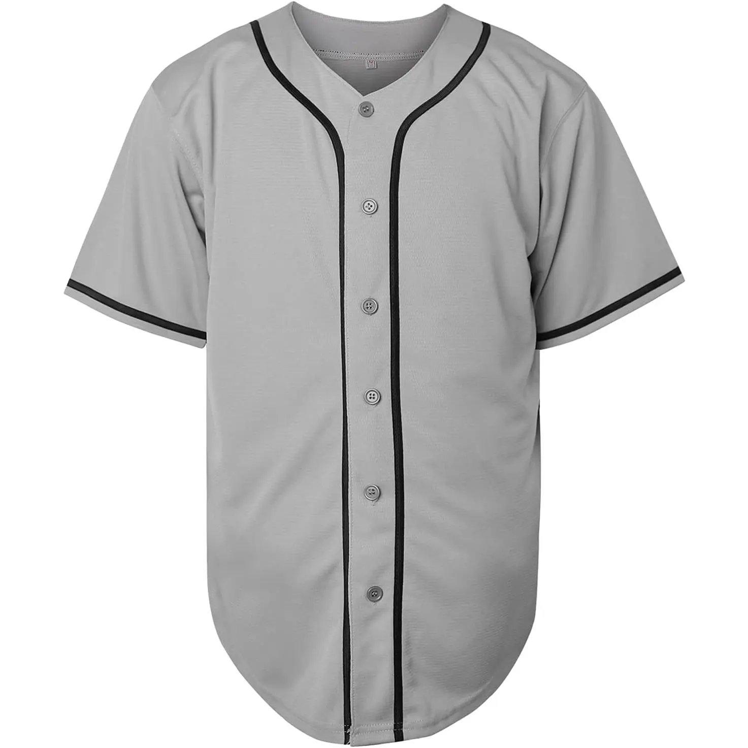 Blank Plain Hip Hop Hipster Baseball Jersey Button Down Shirts Sports Uniforms Men Women Jersey