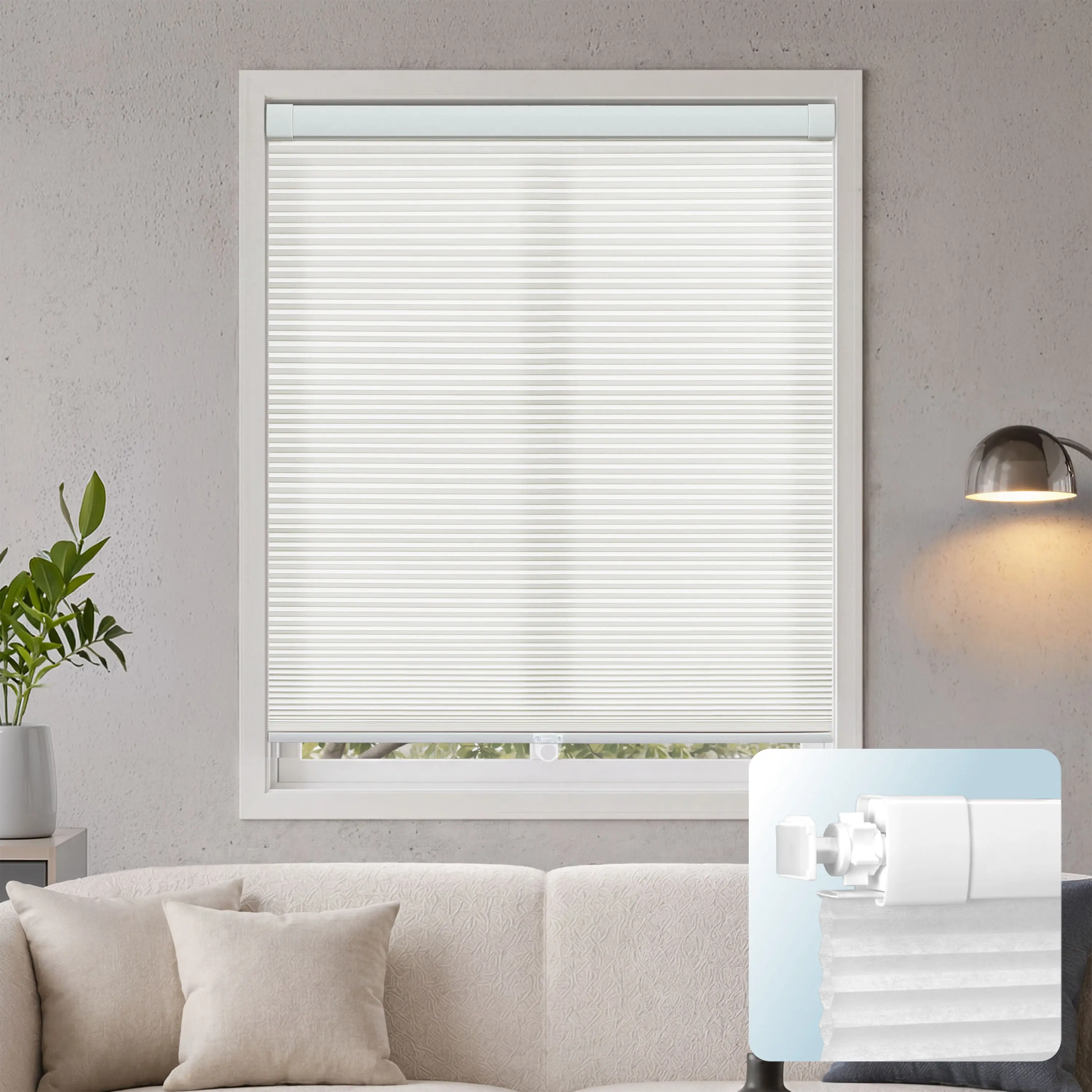 EZ Grip No Tool Light Filtering Cellular Shade