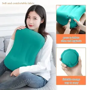 Press-Type Inflatable Pillow, Multi-Use Portable Pillow for Travel & Home Use, Comfortable Neck Support Cushion for Airplanes & Camping