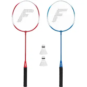 Sports Badminton Racket + Birdie Set - Replacement Badminton Equipment for Kids + Adults - 2 Player - 4 Player Badminton Racket Sets