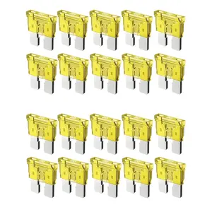 20 Pcs 20A Standard Car Fuses - 20 AMP Automotive Fuses(ATO/APR/ATS), 32V (12/24V) Blade Fuse for RV/Truck/SUV