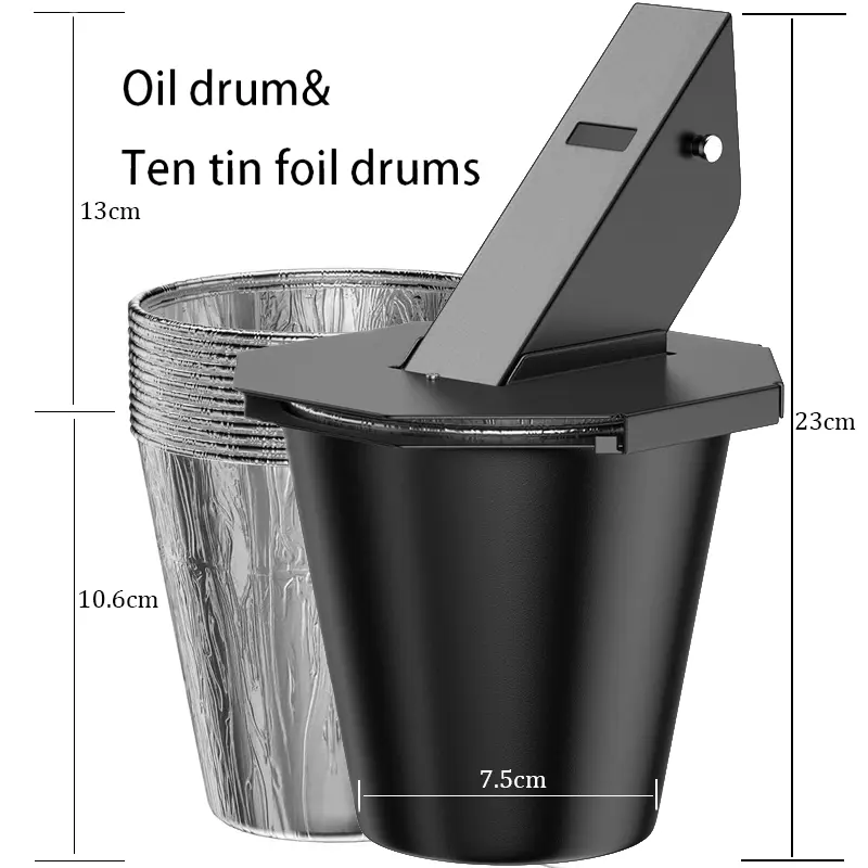 Oil drum+Ten tin foil drums