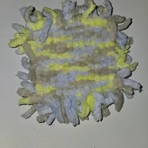 Blue/Grey/Green Fluffy Macrame Cup Coaster