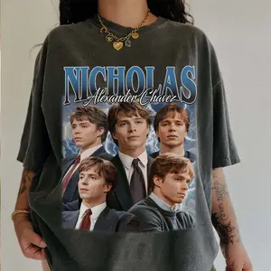 Nicholas Chavez Comfort Colors T-shirt, Unisex Tops For Men- For Women, Y2K 90s Retro Celebrity Movies Bootleg Tshirt, Fit Cotton Top Womenswear Style