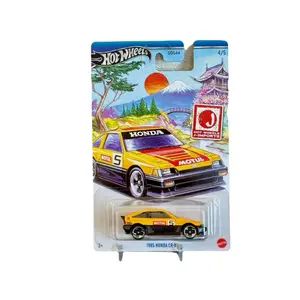 Hot Wheels 1985 Honda CR-X Metal Base J-Imports Silver Series 4/5 1:64 Diecast Car Model Collectible