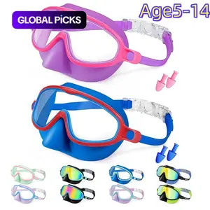 Kids Swim Goggles with Nose Cover, 2-Pack Wide View Diving Masks, Anti-Fog UV Protection, No-Leak Design for Toddlers & Children Ages 5-14, Diving Swimming Goggles #GLOBAL PICKS