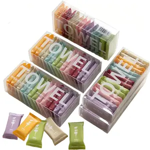 70 count Disposable Compressed Towels Christmas Decorations Travel Towel Tablets for Adults,Portable Travel Wash Cloth for Outdoor Camping Hiking  Hotel Beauty Salon