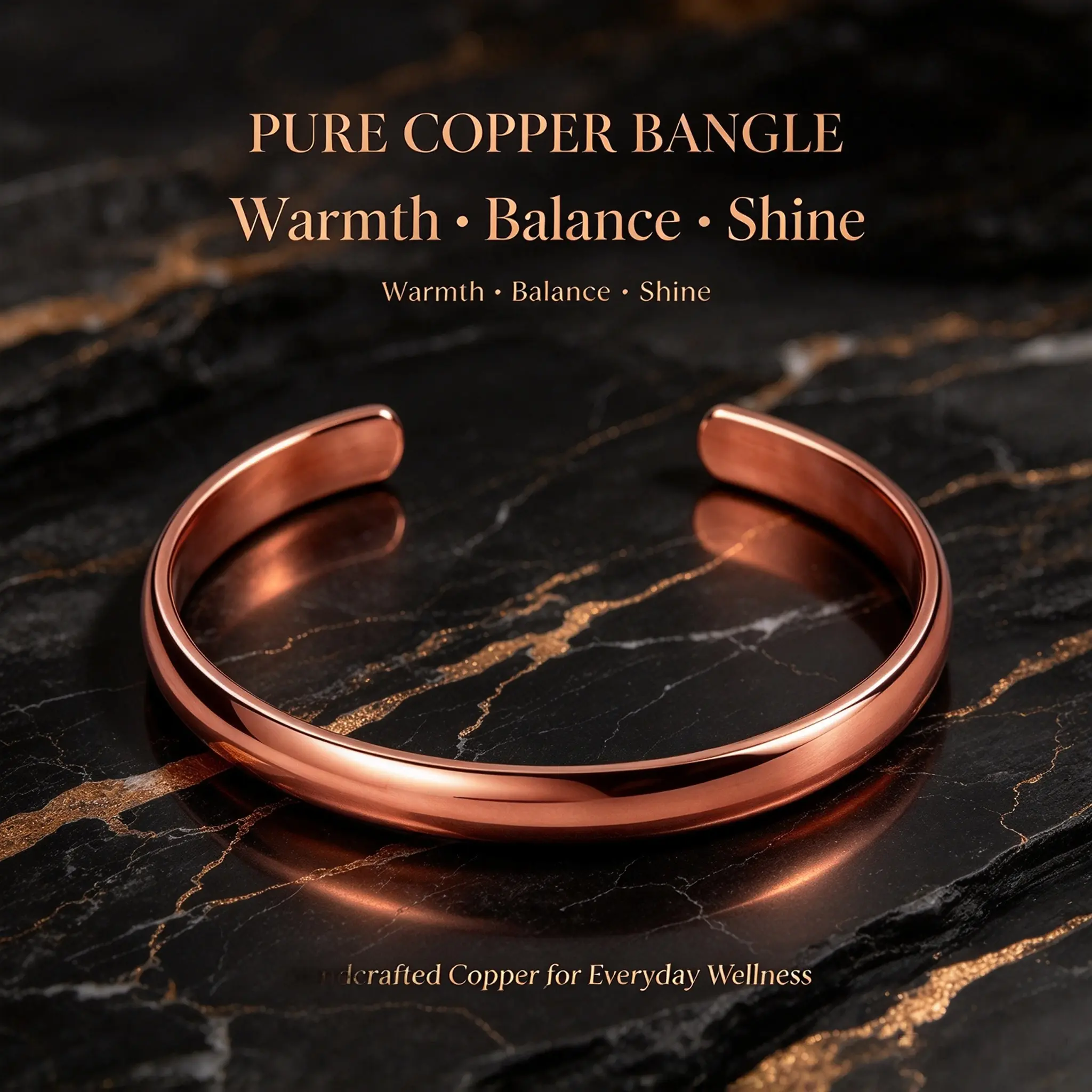 Hand Forged  Pure Copper Bracelet for Men & Bracelet for Women – Handmade Uncoated Copper Jewelry Cuff – Adjustable Healing Copper Bracelets for Arthritis – Mens & Womens Copper Cuff Pulsera de Cobre
