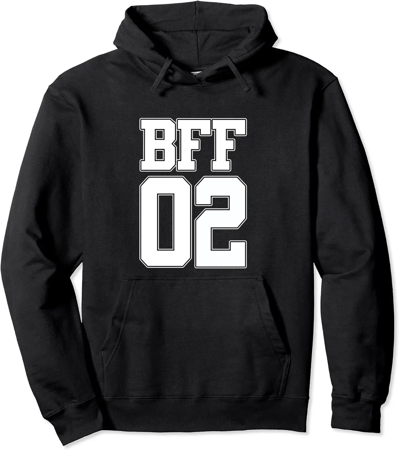 BFF 02 Best Friends Matching Hoodie Bestie Friendship Gift Pullover Hoodie - 71B07TX5CZ9V