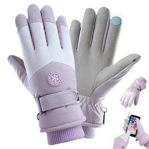 Non-Slip Ski Gloves - Warm Winter Gloves Waterproof & Windproof Breathable Snowboard Touchscreen Men & Women Gloves for Cold Weather, Snow Gloves
