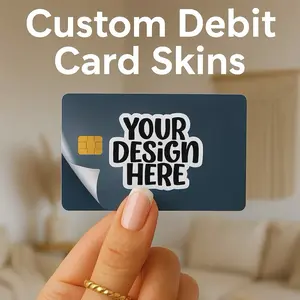 Custom Debit Card Skin – Upload Your Photo | Personalized Card Overlay | Fits Most Banks | Waterproof + Laminated