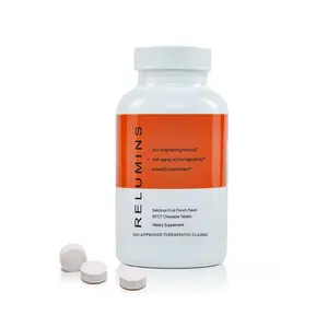 Relumins Gluta 500 Glutathione Chewable Tablets for Fast Absorption– Skin Whitening & Brightening Supplement with Hyaluronic Acid, Vitamin C, Biotin, Collagen & More – Fruit Punch Flavor