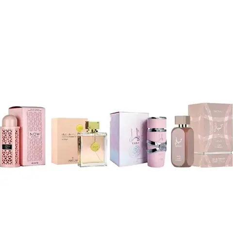 Lattafa Yara Pink + Hayaati Florence + Armaf Club De Nuit Woman + Rave Now Woman 3.4 fl.oz | Bundle | Woman’s fragrance  bundle