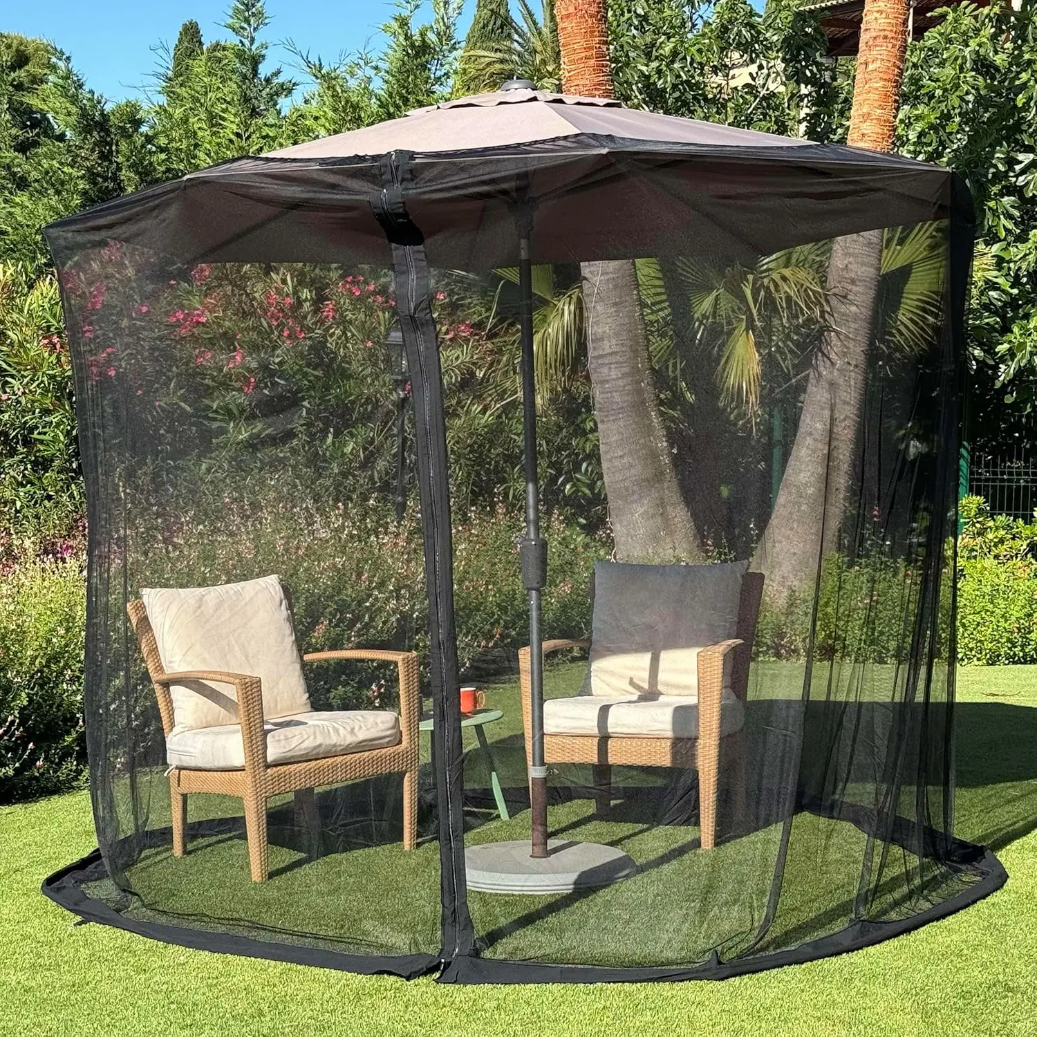 7.5 FT| Large Sizes & Fabric Designed for Outdoors| Insect House Screen Netting for Patio, Porch & Garden Terrace| Outside Canopy Bug & Fly Protection Enclosure