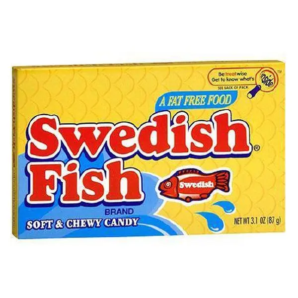 Swedish Fish Red 3.1 ounce 12 count theater box