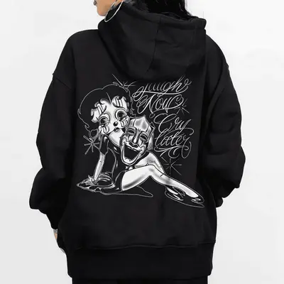 Hooded Sweater Peso Lowrider Hoodie Low Rider And Virgin Mary With