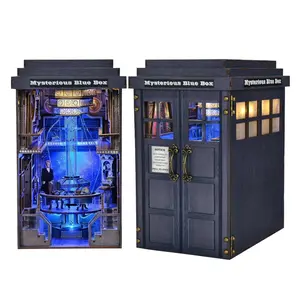 DIY Book Nook Kit, Miniature House Dollhouse Kit for Adults & Teens, DIY Experience, Creativity, Wooden Pine Wood Material, New Zealand Design, Book End Model Building Set