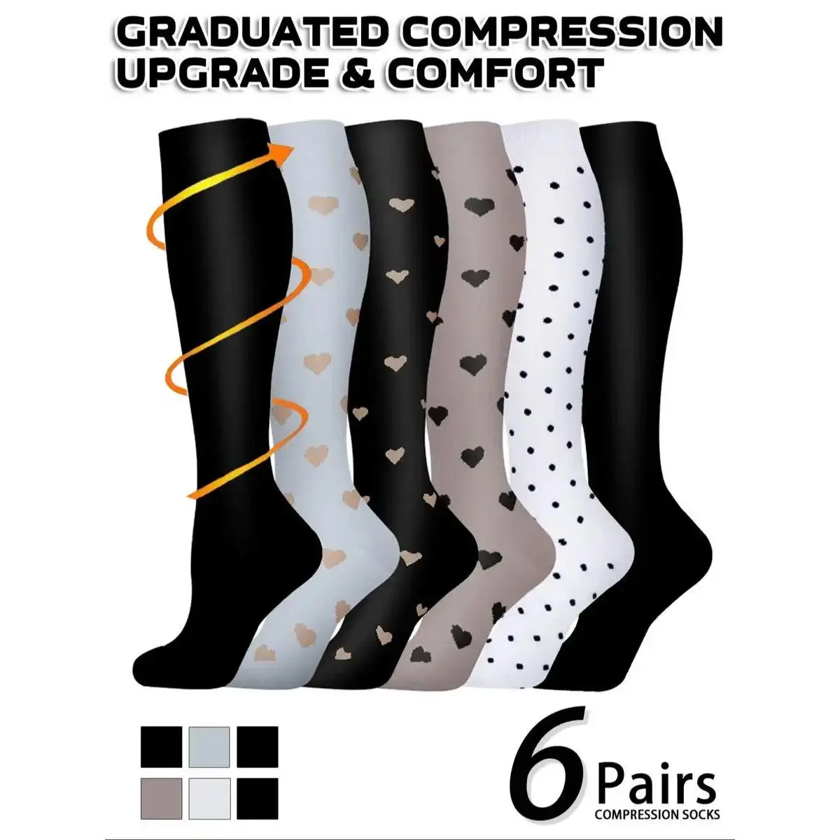 Black dots six-piece set