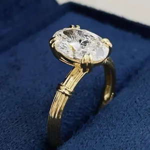 k18yg labgrown diamond ring 3.43g D1.56ct lg192 zlz033